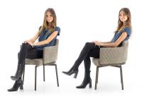 Proporzioni ed ergonomia di seduta della sedia Evora