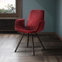 Will diamond-quilted upholstered chair