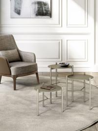 Dawson coffee tables with painted metal top and frame