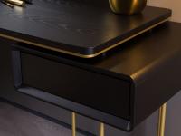 Detail of the top and integrated drawer of Brighton vanity unit 
