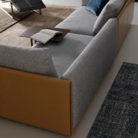 Detail of the dormeuse corner element of Victor sofa perfect for a classy and refined living
