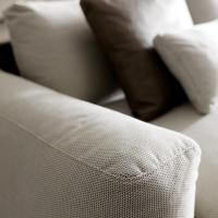 Detail of the soft upholstered arm
