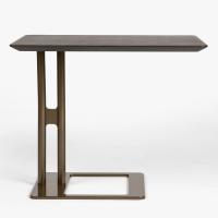 Victor metal and wood server end table