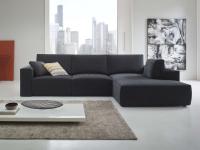 Attitude linear sofa with dormeuse
