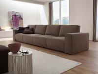 4 seater linear sofa with pull out seats