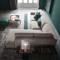 Baltimora sofa corner model with meridienne - top view