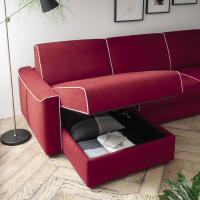 Chaise longue with storage box