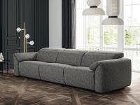 Marvel reclining sofa with modern design in the linear version