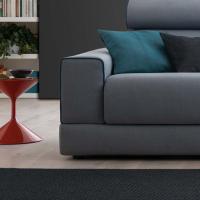 Bruce 3-seater sofa with pull-out seats - Detail of the contrasting piping