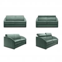 Clark sofa bed in the basic and with headrests version