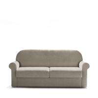 Curly classic roll arm sofa bed with removable fabric or faux leather cover