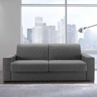 Roulette sofa bed in linear model with smooth armrest