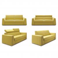 Myron sofa bed in the plain version or with tilatble headrests