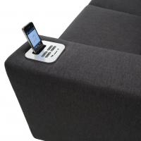 Music Sofa: sound system built into armrest