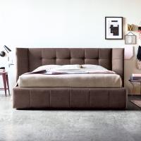 Ibis double bed with buttons with match upholstery