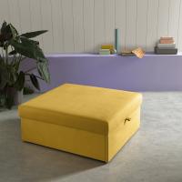 Removable upholstered Rosella ottoman bed useful as a seat or footrest