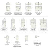 Derek sofa bed - models and measurements (shaped corner arm)