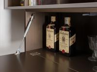 Excellent storage capacity of the drop-down wall unit with push-pull opening