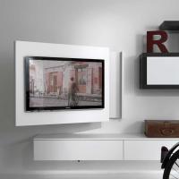Rack adjustable TV unit in matt lacquer