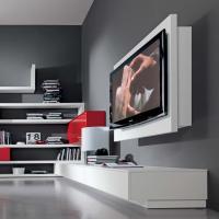 Swing adjustable and extendible wall TV stand