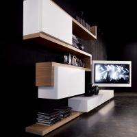 Swing adjustable and extendible wall TV stand