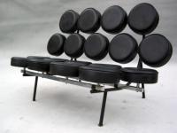 Black Marshmallow Sofa designed by George Nelson