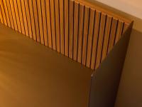 Boiseries panel made of groove wood with milled workmanship