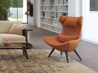 Olivia high back wing armchair