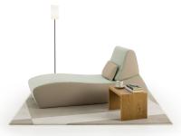 Bender chaise longue is ideal for young environments or for attics