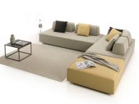 Prisma modular sofa system with movable backrests