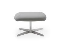 Topazio upholstered footrest with metal spoke base