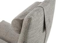 Detail of the removable headrest cushion