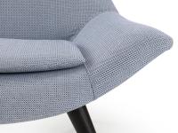Detail of the upholstered comfortable seat