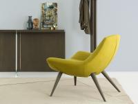 Detail of Agata armchair with low back