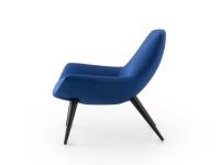 Agata Lounge armchair, side proportions