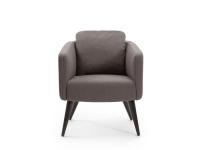 Rubina occasional chair covered in fabric cloth, comfy seat