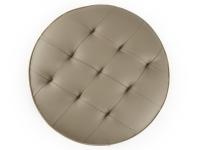 Cobalto tufted ottoman, view from above