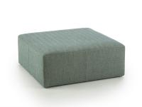 Cobalto square upholstered ottoman at a promotional price. Available in stock with prompt delivery