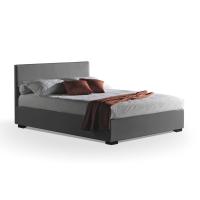 Storage bed with smooth 10 cm thick headboard