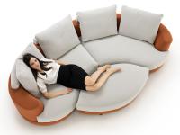 Messico seating style with the ottoman 