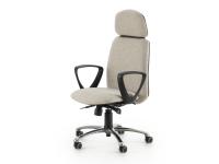 Jack workstation chair in models with fixed armrests mod. A and headrest