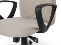 Jack swivel workstation chair with lift-up mechanism and syncrhonised movement of backrest and seat