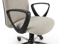 Jack workstation chair available in several fabrics and faux leathers