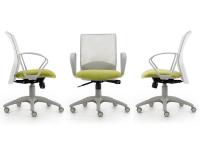 Jeff task chair, also suitable for the home-office. It is swivel. it lifts up and it comes with a synchro mechanism.