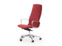 Mark chair, executive model with quilted backrest and seat
