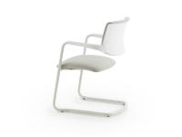 Steve Cantilever chair, rear part of the backrest in white polyamide