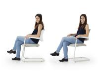 Steve cantilever chair, seating examples