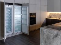 Fridge and freezer side by side for maximum ease of access