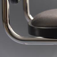 The Cesca B32 Chair by Marcel Breuer - close up of the chromed steel base structure