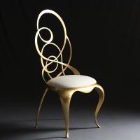 Ghirigori chair with design back